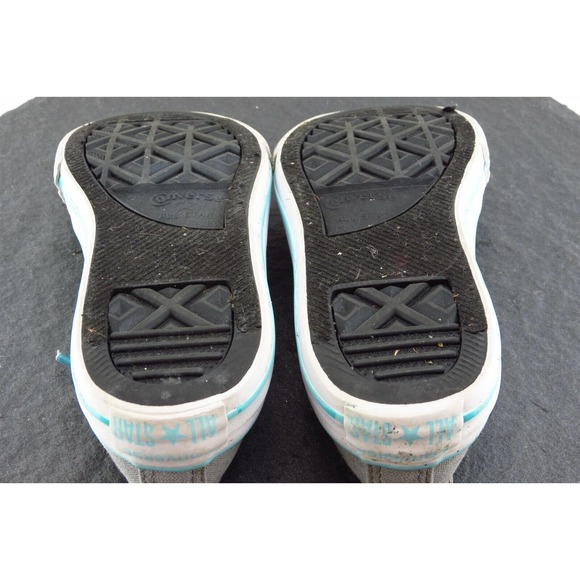 Converse all Star Toddler Girls 13 Medium Gray Low Top Fabric 6488568f - Picture 7 of 8